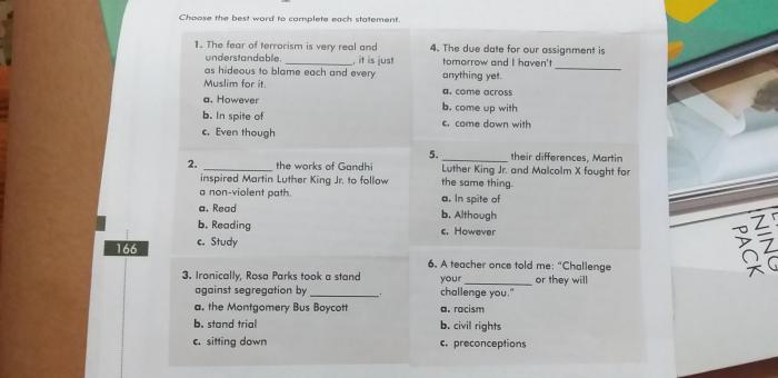 Sem. 2 midterm: grammar and vocabulary a