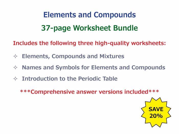 Compounds mixtures differences