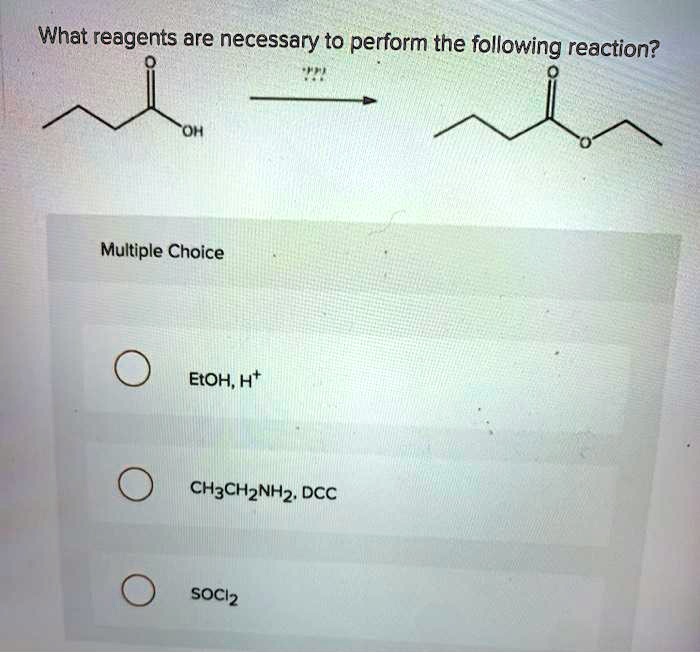 What reagents are necessary to perform the following reaction