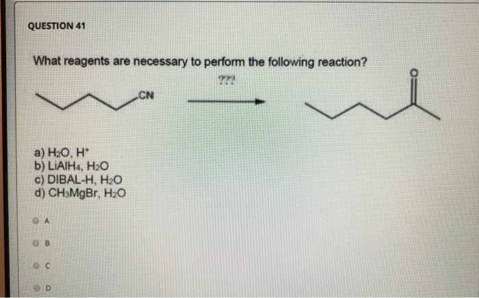 Perform reagents necessary reaction following oh h2o solved answer problem been has